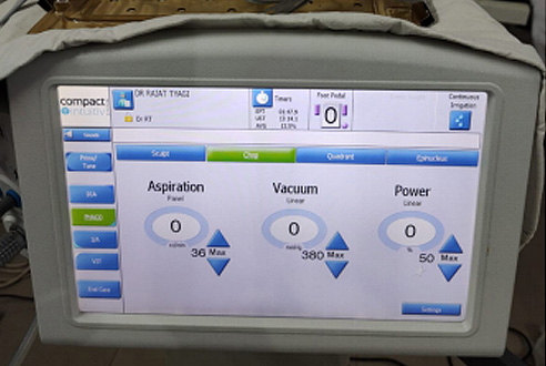 Phaco operation Machine